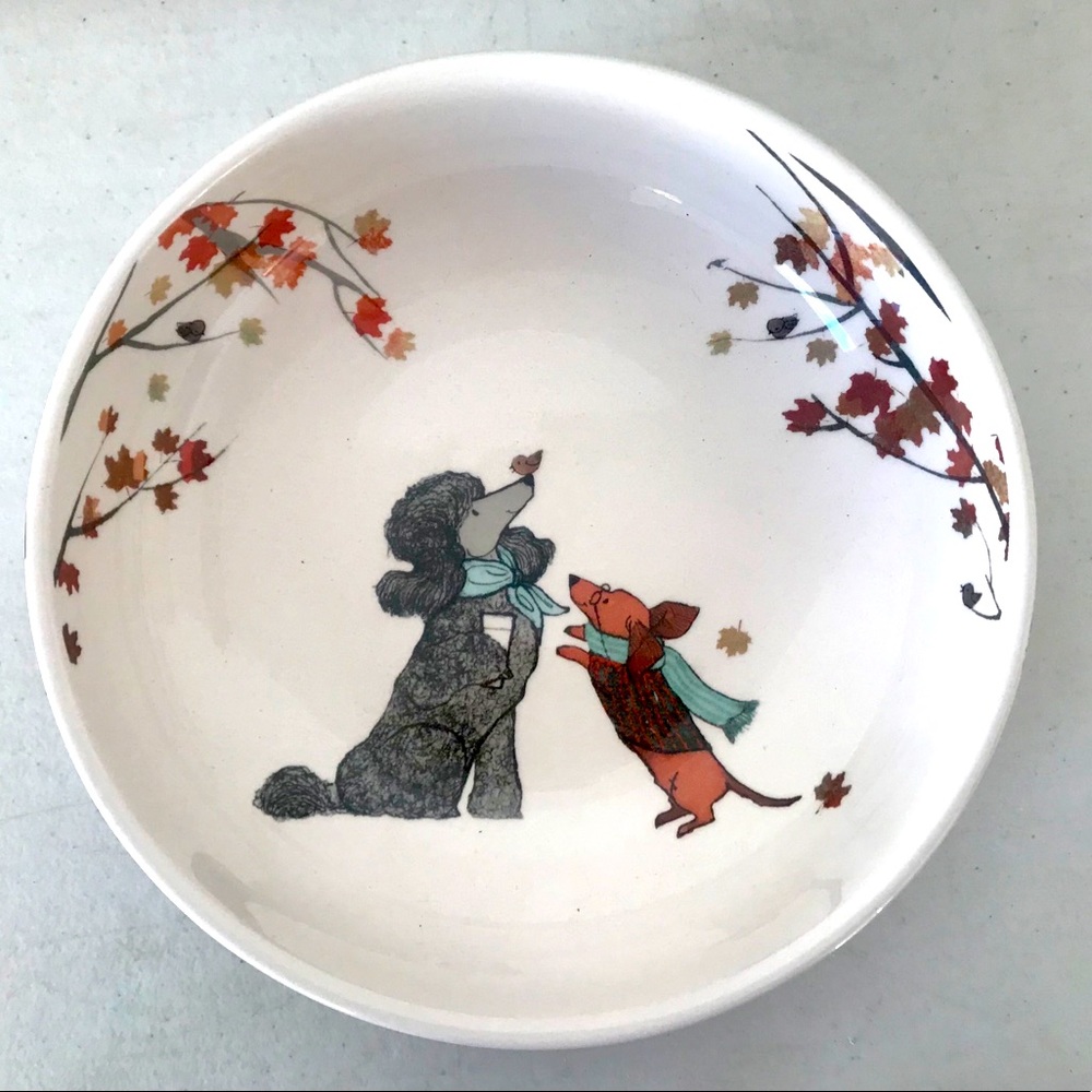 SOLD PIER 1 Autumn PARK AVENUE PUPPIES Bowl